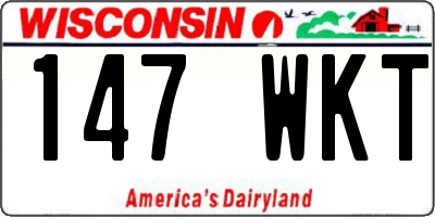 WI license plate 147WKT