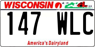 WI license plate 147WLC