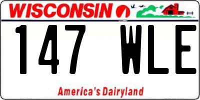 WI license plate 147WLE