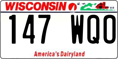 WI license plate 147WQO