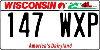 WI license plate 147WXP