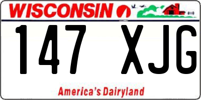 WI license plate 147XJG