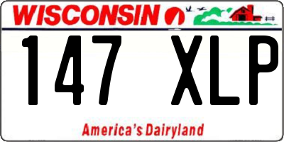 WI license plate 147XLP