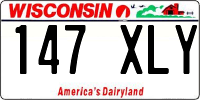 WI license plate 147XLY