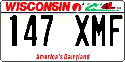 WI license plate 147XMF