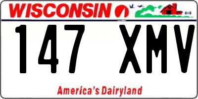 WI license plate 147XMV