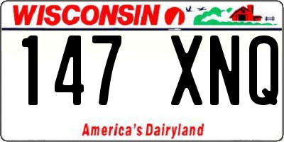 WI license plate 147XNQ