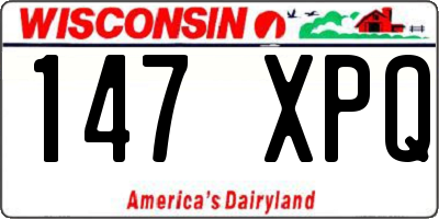 WI license plate 147XPQ