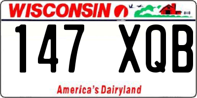 WI license plate 147XQB