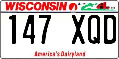 WI license plate 147XQD
