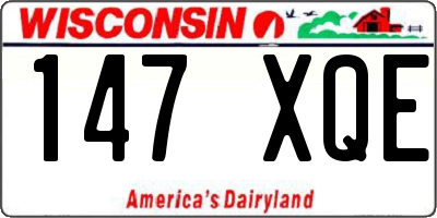 WI license plate 147XQE