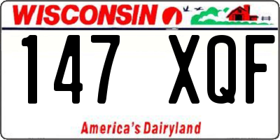 WI license plate 147XQF