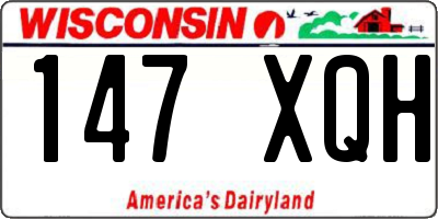 WI license plate 147XQH