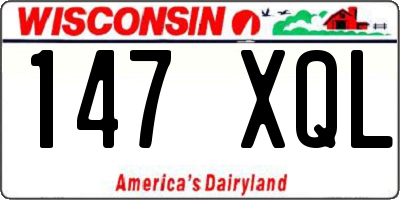 WI license plate 147XQL