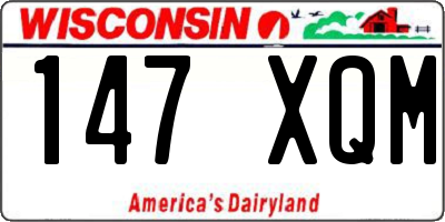 WI license plate 147XQM