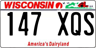 WI license plate 147XQS