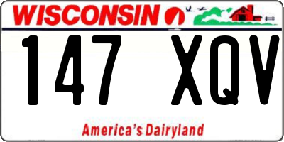 WI license plate 147XQV