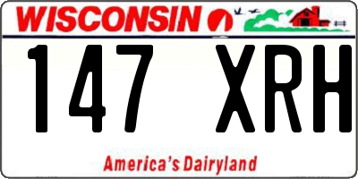 WI license plate 147XRH