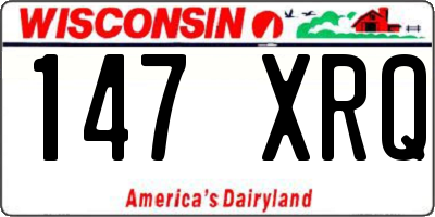WI license plate 147XRQ