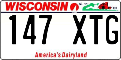 WI license plate 147XTG