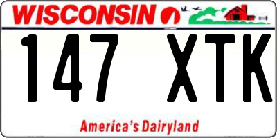 WI license plate 147XTK
