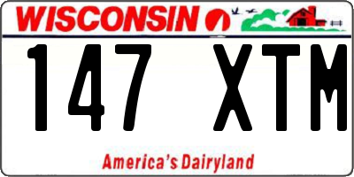 WI license plate 147XTM