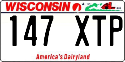 WI license plate 147XTP