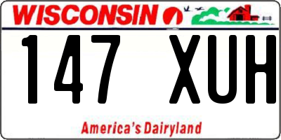 WI license plate 147XUH