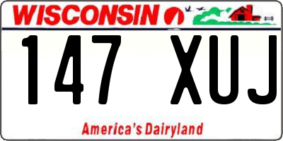 WI license plate 147XUJ