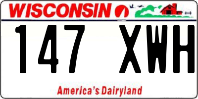 WI license plate 147XWH