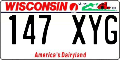 WI license plate 147XYG