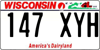 WI license plate 147XYH