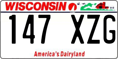 WI license plate 147XZG