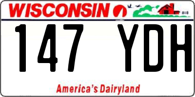 WI license plate 147YDH