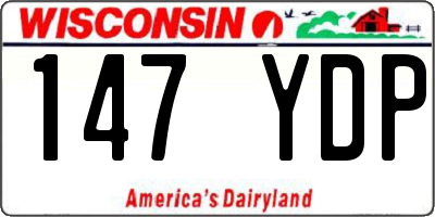 WI license plate 147YDP