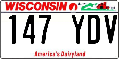 WI license plate 147YDV