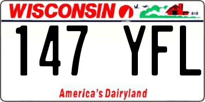 WI license plate 147YFL