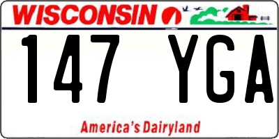 WI license plate 147YGA