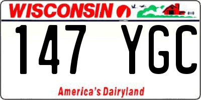 WI license plate 147YGC