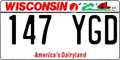 WI license plate 147YGD