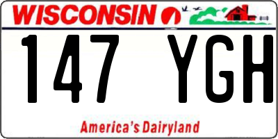 WI license plate 147YGH