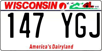 WI license plate 147YGJ