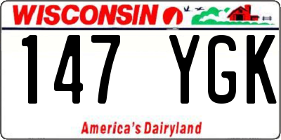 WI license plate 147YGK