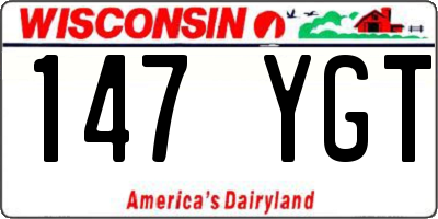 WI license plate 147YGT