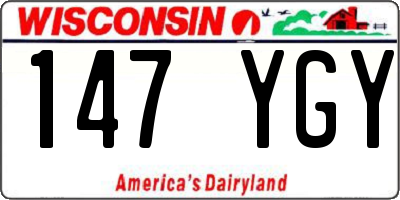 WI license plate 147YGY