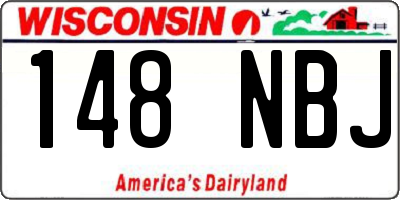 WI license plate 148NBJ