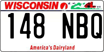 WI license plate 148NBQ
