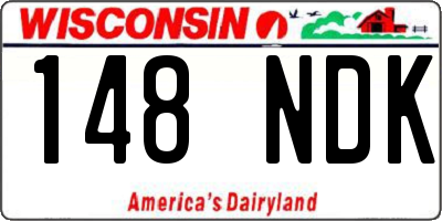 WI license plate 148NDK
