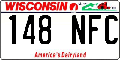 WI license plate 148NFC