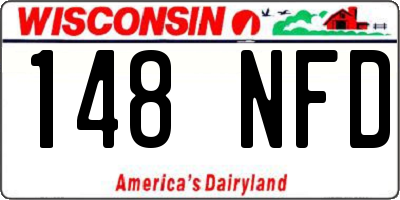 WI license plate 148NFD